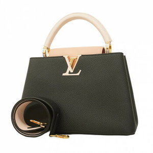 Louis Vuitton handbag Parnasea Capucines Noir Black Rose Pink Trianon